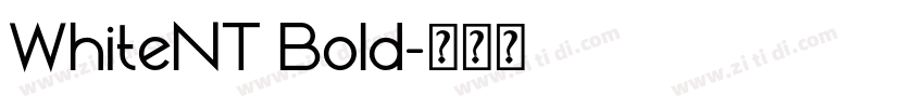 WhiteNT Bold字体转换